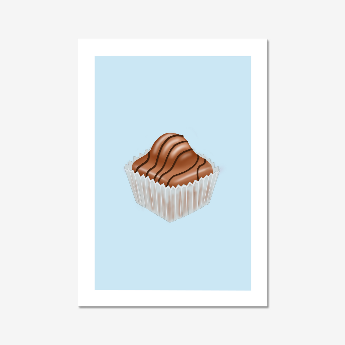 Brown Chocolate French Fancy