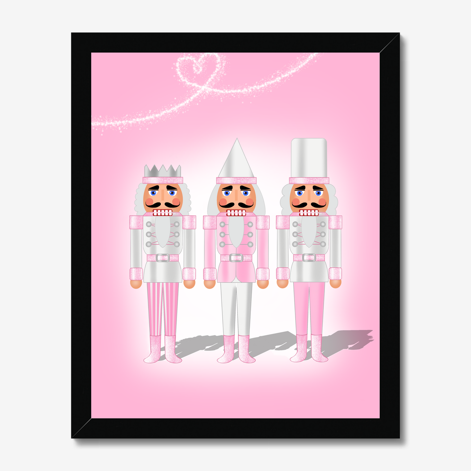 Pink Nutcracker group framed prints